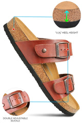 dual strap sandals for women  cushioned slides