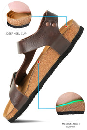 cushioned sandals for women  cork sandals  comfortable