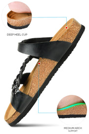 cushioned sandals for women  cork sandals  comfortable  comfort sandals women