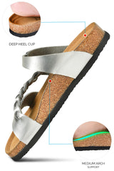 cushioned sandals for women  cork sandals  comfortable