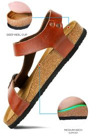 cushioned sandals for women  cork sandals  comfortable