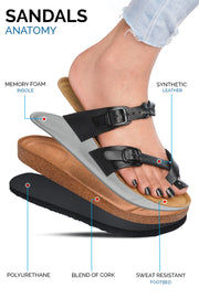 leather toe ring sandals for women  leather sandals  ladies sandals  dual strap sandals for women